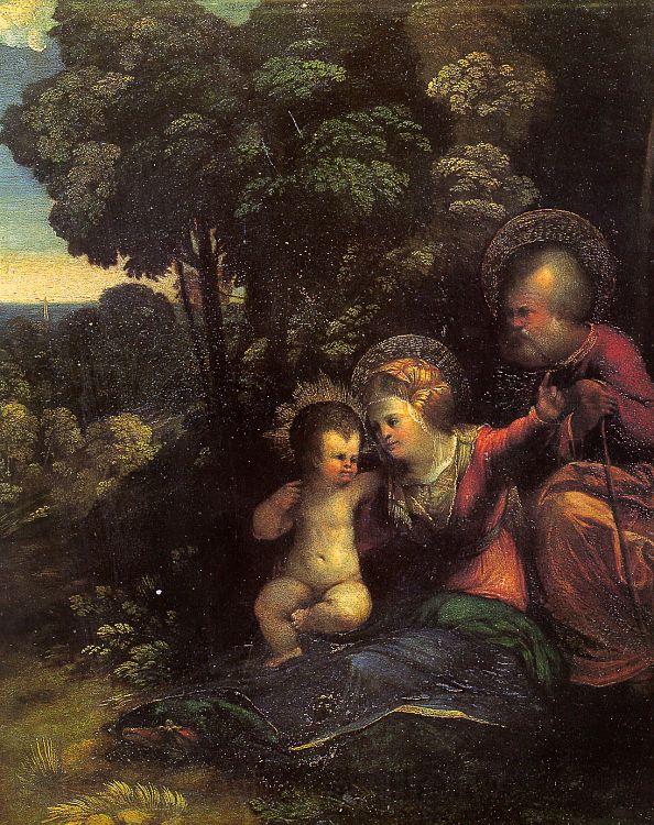 Dosso Dossi The Rest on the Flight into Egypt_4 Norge oil painting art
